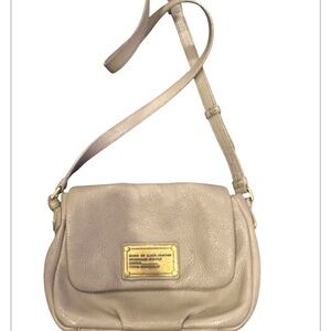 Marc Jacobs Beige Leather Crossbody Bag